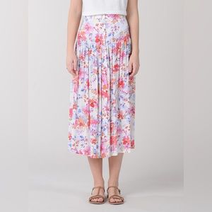 ⭐️Molly Bracken High Waisted Button Blooming Meadows Floral Skirt